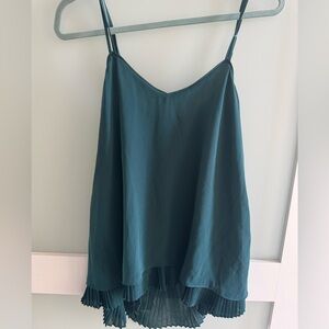 White House Black Market Green Camisole Top